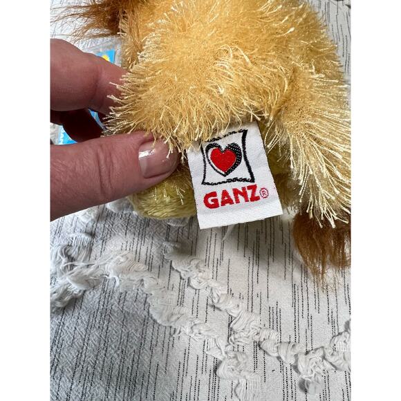 Ganz Webkinz Lion Plush Toy Yellow Brown Hairy Stuffed Animal Small - Picture 7 of 7